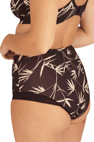 Shorty taille haute Tulle Design - Noir et beige