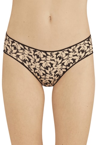 3 culottes Imprime Invisible - Noir et beige