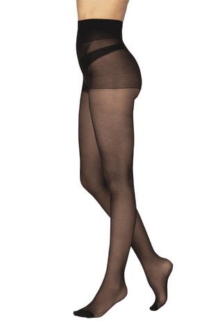 3 collants Mes gambettes aiment la planère - 30 deniers - Noir