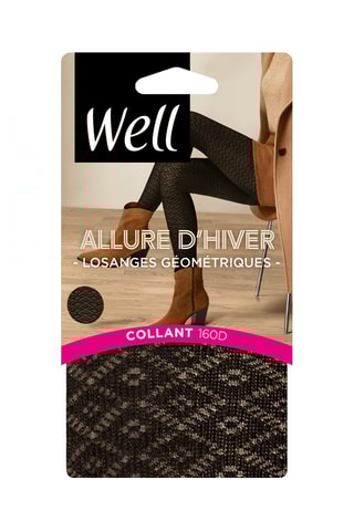3 collants Allure d'hiver - 160 deniers - Noir