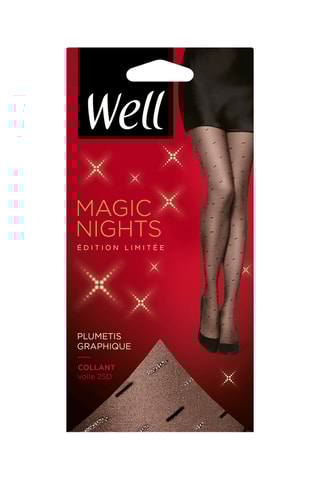 3 collants Magic Nights - 25 deniers - Noir