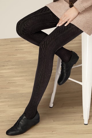 3 collants Allure d'hiver - 200 deniers - Noir