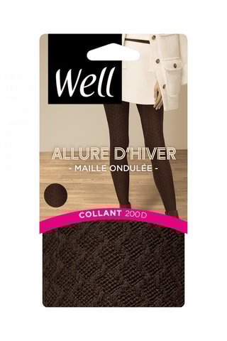 3 collants Allure d'hiver - 200 deniers - Marron