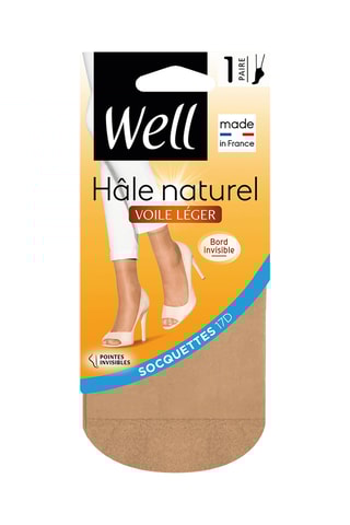 3 socquettes - 17 deniers - Beige