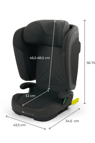 Autostoeltje Unity 2 - Zwart - 3,5 tot 12 Jaar - 100 tot 150 cm - Zwart