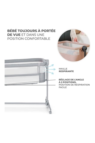 Lit d'appoint 2-en-1 Neste Up 2 - Dès la naissance - Gris