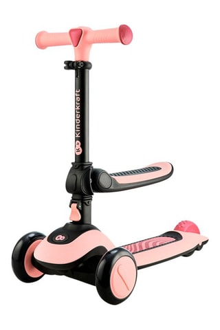 Trottinette Halley Grassland 2-en-1 - Rose et noir - Jusqu'à 20 kg