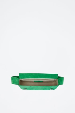 Sac porté épaule en cuir - Vert