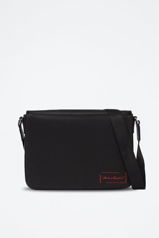 Sac bandoulière en cuir - Noir