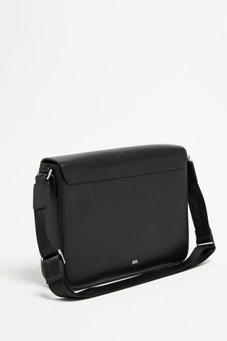 Sac bandoulière en cuir - Noir