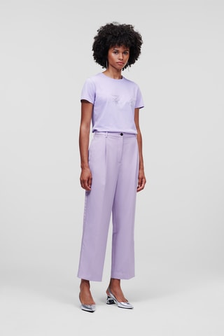 Pantalon en laine vierge - Mauve