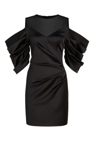 Robe drapée - Noir