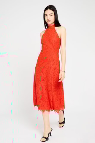 Robe midi - Rouge