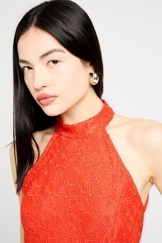 Robe midi - Rouge