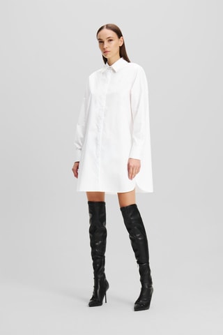 Robe chemise en coton biologique - Blanc