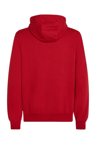 Sweat à capuche en coton biologique - Rouge
