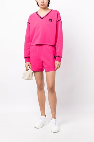Sweat en coton biologique - Fuchsia