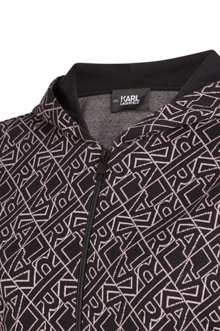 Sweat à capuche - Noir et rose