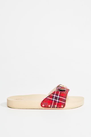 Mules em couro Pescura - Vermelho