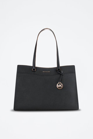 Sac porté épaule en cuir - Noir