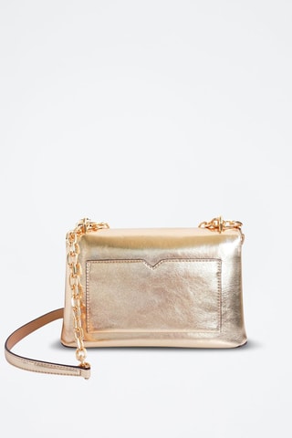 Sac bandoulière en cuir - Doré