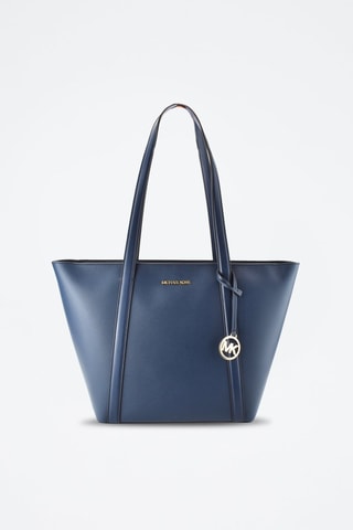 Cabas en cuir - Bleu
