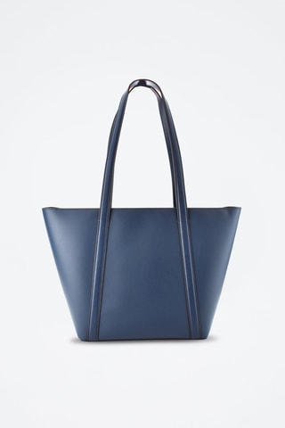 Cabas en cuir - Bleu