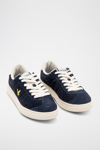 Sapatilhas em nobuck - Azul-marinho