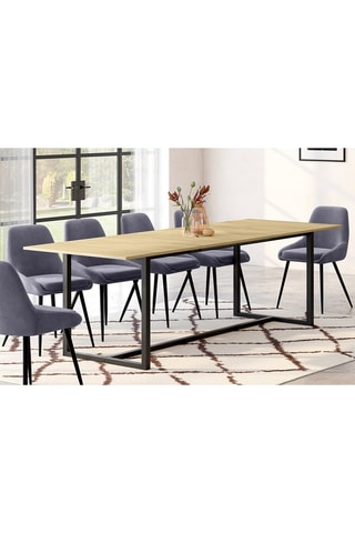 Table à manger extensible Memphis - 200/250 x 75,5 x 90 cm