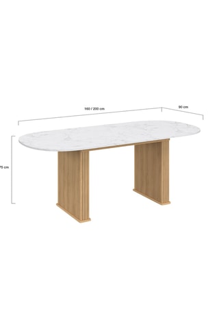Table extensible Marceau - 160/200 x 75 x 90 cm