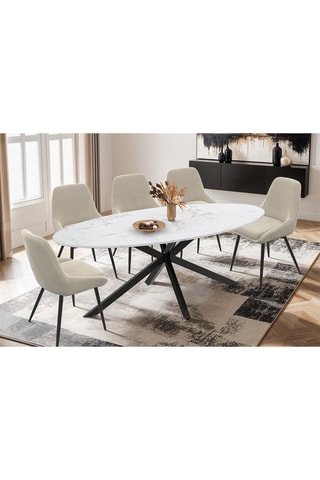 Table à manger Céleste - 200 x 75 x 90 cm