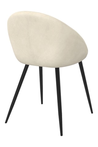 2 chaises Dory - 54 x 77 x 52 cm - Revêtement en velours
