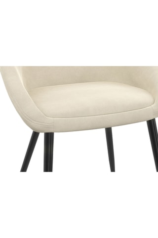 2 chaises Dory - 54 x 77 x 52 cm - Revêtement en velours