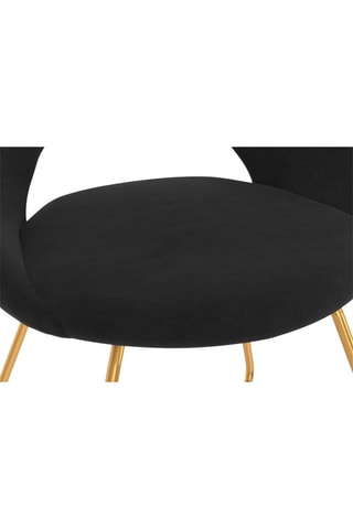2 chaises Malone - 50 x 60 x 79 cm - Toucher velours