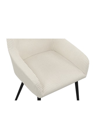 2 chaises Jenny - 51 x 76 x 56 cm - Toucher velours côtelé