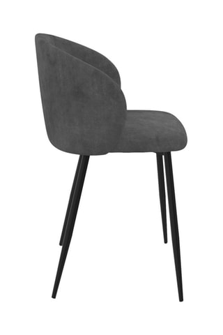 2 chaises Léona - 51 x 71 x 53 cm - Toucher velours