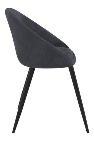 2 chaises Dory - 54 x 77 x 52 cm - Revêtement en velours