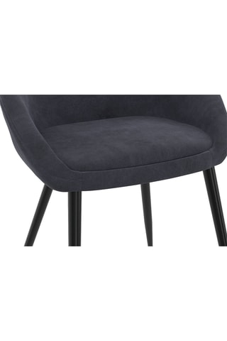 2 chaises Dory - 54 x 77 x 52 cm - Revêtement en velours