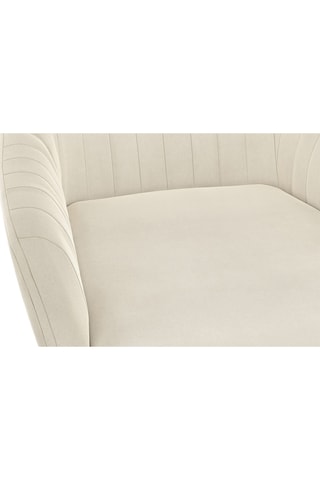 2 chaises Ariana - 51 x 76 x 56 cm - Revêtement en velours