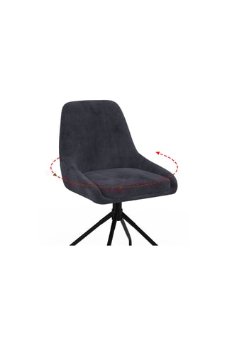 2 chaises Olivia - 47,5 x 79 x 54 cm - Revêtement en velours