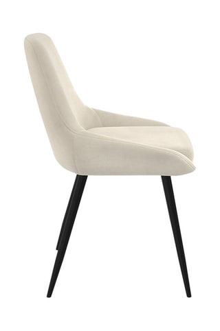 6 chaises Olivia - 47,5 x 79 x 54 cm - Revêtement en velours
