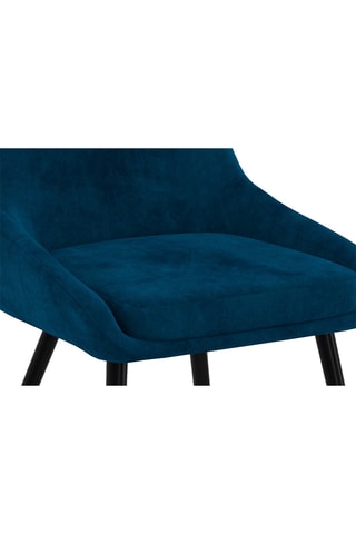 2 chaises Olivia - 47,5 x 79 x 54 cm - Revêtement en velours
