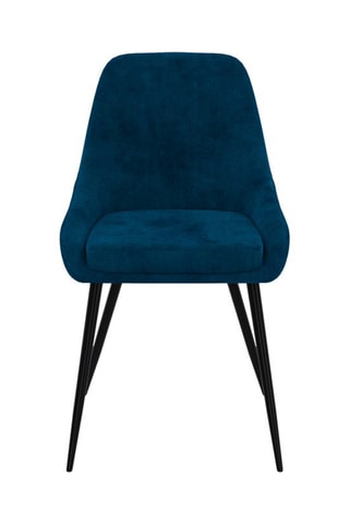 2 chaises Olivia - 47,5 x 79 x 54 cm - Revêtement en velours