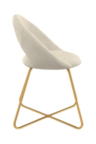 2 chaises Malone - 50 x 60 x 79 cm - Toucher velours