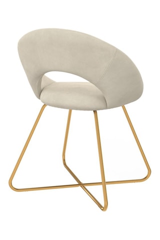 2 chaises Malone - 50 x 60 x 79 cm - Toucher velours