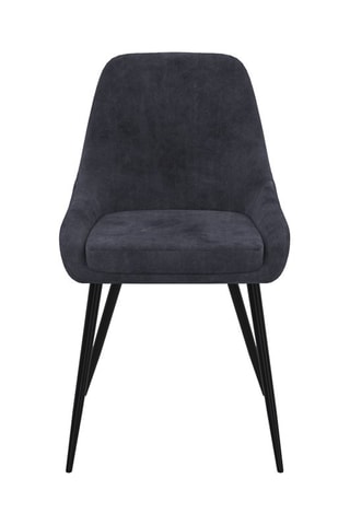2 chaises Olivia - 47,5 x 79 x 54 cm - Revêtement en velours
