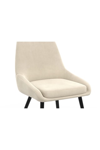 2 chaises Olivia - 47,5 x 79 x 54 cm - Revêtement en velours