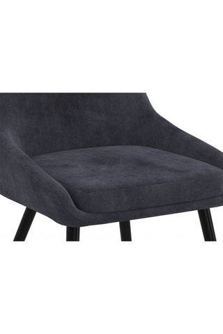 4 chaises Olivia - 47,5 x 79 x 54 cm - Revêtement en velours