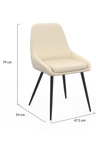 4 chaises Ornella - 47,5 x 79 x 54 cm