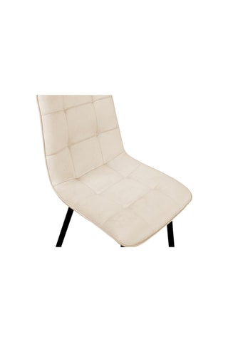 6 chaises Linda - 46 x 88 x 55 cm - Toucher velours